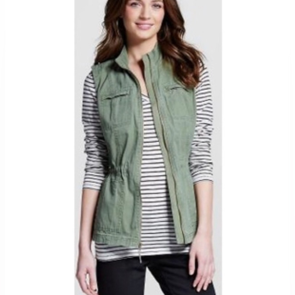 Merona Utility Vest Army Green